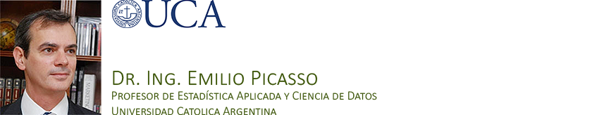 Dr. Ing. Emilio Picasso - Statistics and Econometrics, Universidad Catolica Argentina